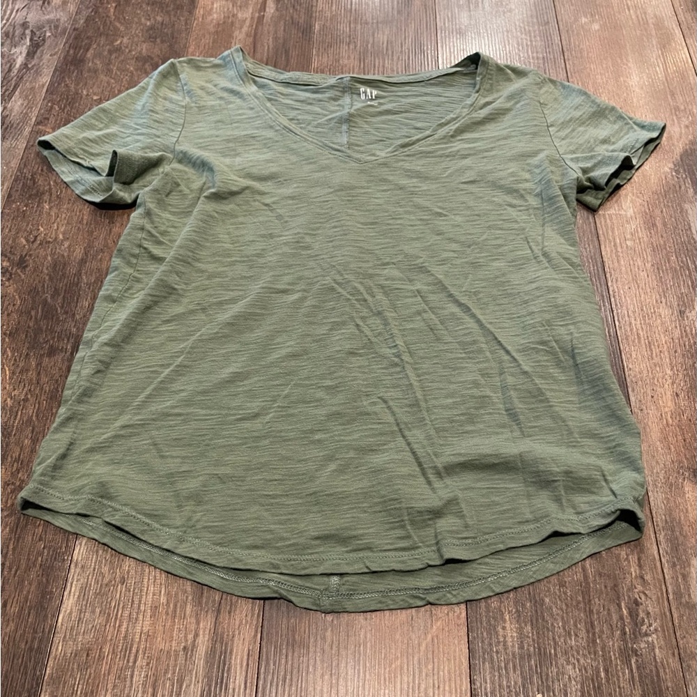 GAP Green Short Sleeve Relaxed T-Shirt